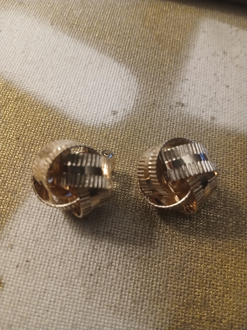 Gold-Tone Knot Clip-On Earrings